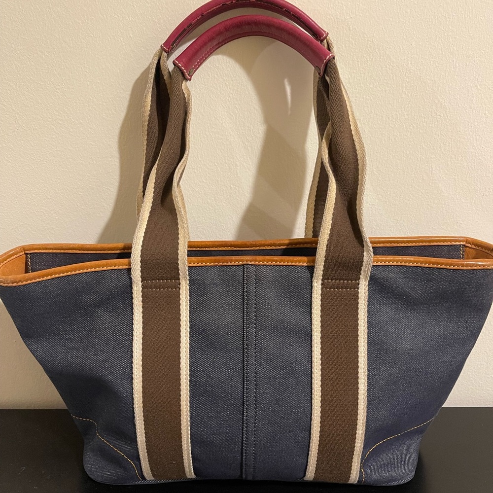NWOT Coach Denim Hampton Bag - Picture 3 of 12